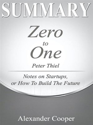 cover image of Summary of Zero to One